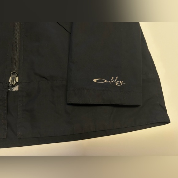 Oakley Women's Jacket Size Medium Black‎ Waist Tie Full Zip Hooded Coat - Picture 4 of 13